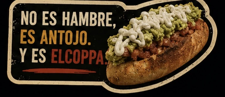 No es hambre, es antojo. Y es Elcoppa - completo en masa de pizza, Pucón